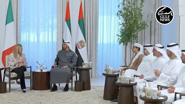UAE President meets with Prime Minister of Italy