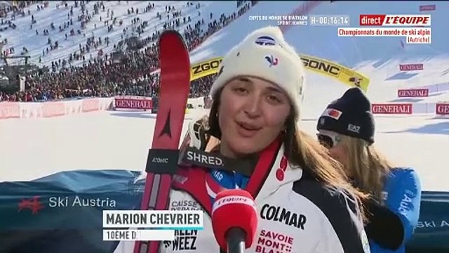 Marion Chevrier : « Très satisfaite de ma fin de course » - Ski alpin - Mondiaux (F)