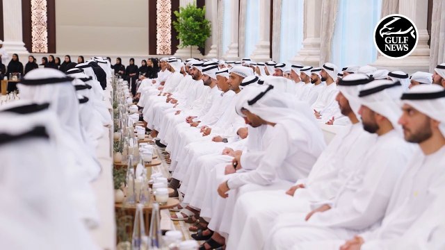 UAE President Sheikh Mohamed bin Zayed welcomes Ramadan well-wishers