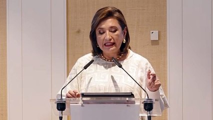 Xóchitl Gálvez asegura desde España que con ella no habrá pausas, ni agravios