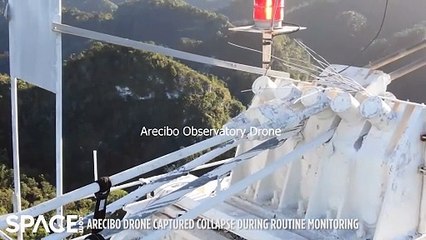 Arecibo Observatory Destruction Captured By Drone And Control Room