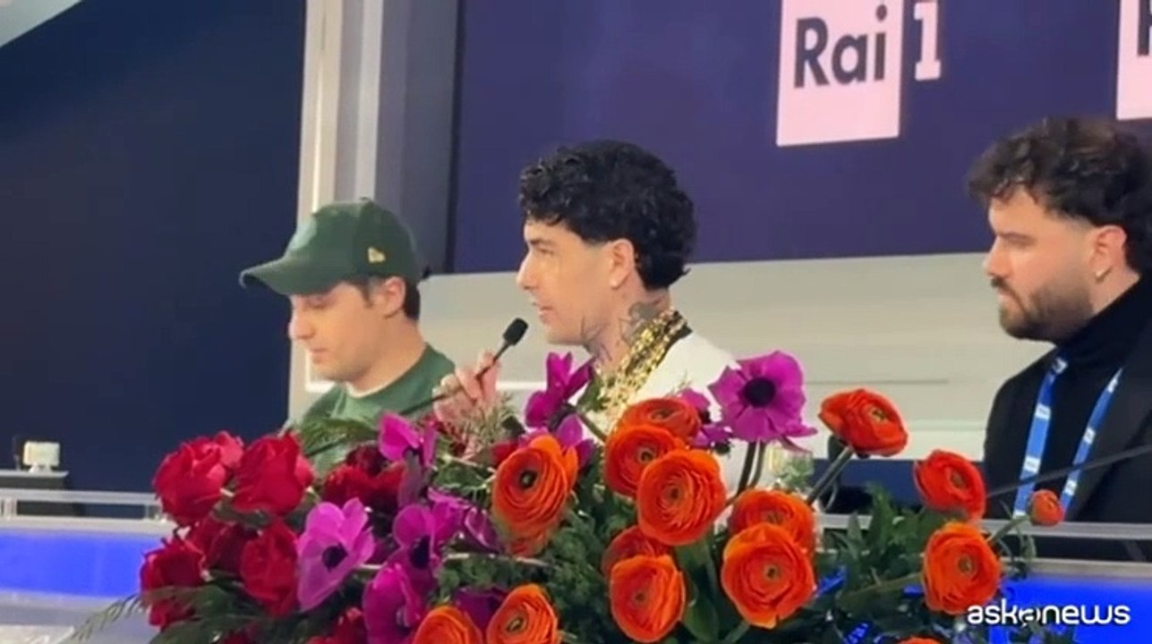 Sanremo, Tony Effe: Fedez? L'ho incontrato solo al Green carpet