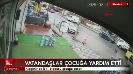 Ataşehir'de İETT otobüsü çocuğa çarptı
