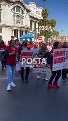 Profesores de la CNTE marchan en CDMX, exigen cumplimiento de pliego petitorio