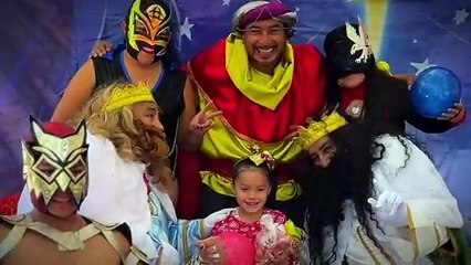 Llevan regalos a cientos de niños, los Reyes Magos de Santa María, la Ribera
