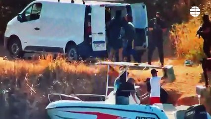 Narcos descargan droga en  Huelva a plena luz del día