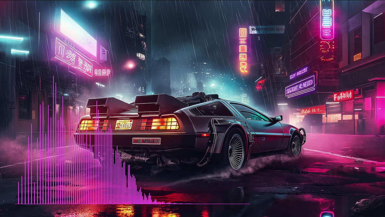 BACK TO THE FUTURE 2 A.I. heavy metal Generated Car and Music