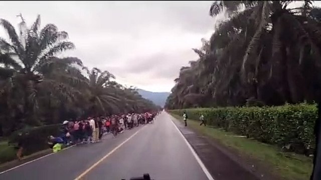 Se disuelve caravana de 500 migrantes hondureños en Guatemala