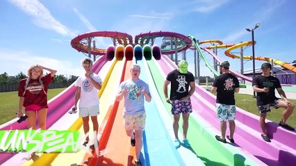 Hiding In A WATERSLIDE To CHEAT In HIDE _ SEEK!