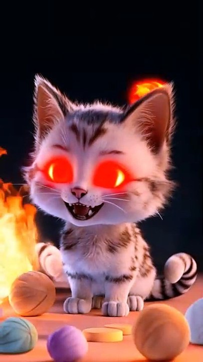 Red Eye Cute Cat