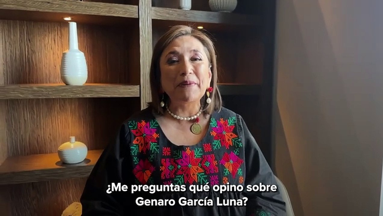 Xóchitl responde a Claudia Sheinbaum sobre opinión acerca de García Luna