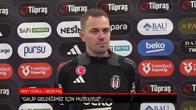 Beşiktaş'ta Mert Günok: Böyle devam etmeliyiz