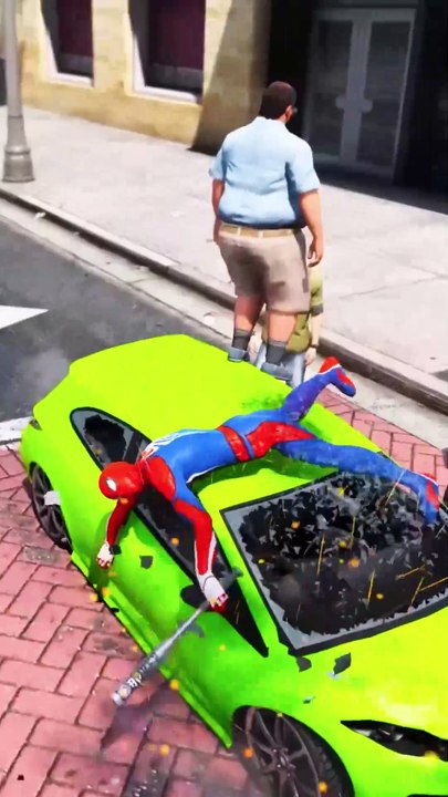 GTA 5 Epic Ragdolls | Spider-Man Jumps/Fails ep 155 #spiderman #gta #gta5