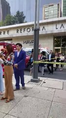 Más de 500 evacuados y 42 intoxicados por humo en cortocircuito en Reforma