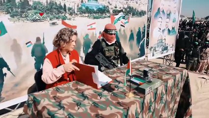 مشاهد تسليم الاسرى الاسرائيليين