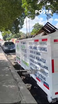 Estos son los nuevos contenedores de residuos especiales en Mérida
