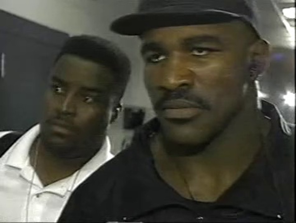 EVANDER HOLYFIELD visit before Tyson Rematch