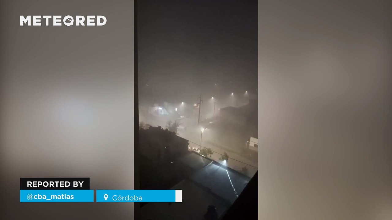 Severe storms cause major flooding in the province of Córdoba, Argentina