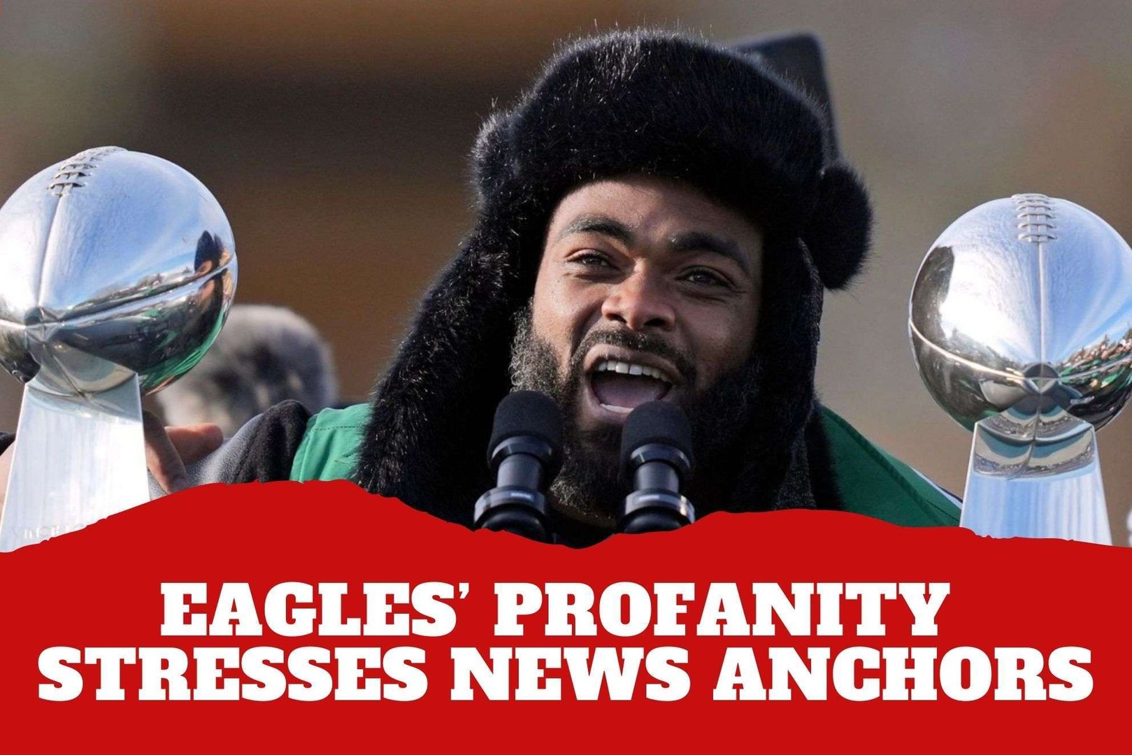 Constant apologies! Eagles? victory speech causes a big headache for news anchors due to profanity