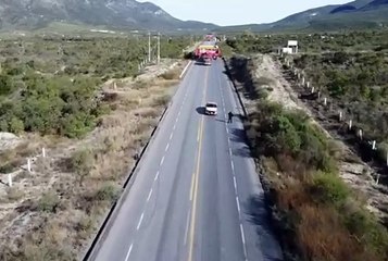 Continúa el traslado de módulos de enfriamiento, cierran carretera Federal 101