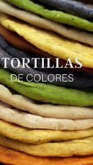 ¿Cómo preparar tortillas de colores? Estas son las recetas