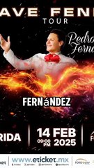 Pedro Fernández presenta su tour Ave Fénix en Yucatán