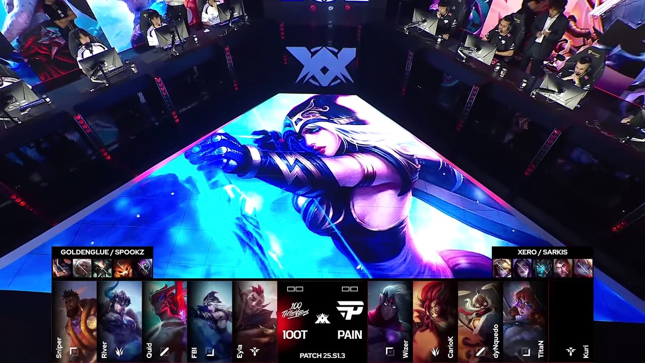 100 vs PAIN - Week 04 Day 01 | LTA Americas Split 01 2025 | 100 Thieves vs paiN Gaming | Game 1