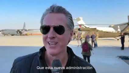 Gobernador de California agradece a Claudia Sheinbaum por enviar ayuda humanitaria