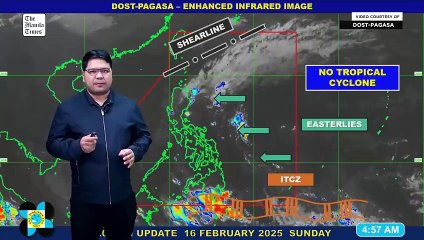 Today's Weather, 5 A.M. | Feb. 16, 2025