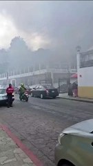 Alerta incendio en centenario templo católico de San Cristobal de las Casas