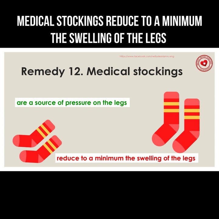 Medical stockings reduce to a minimum the swelling of the legs