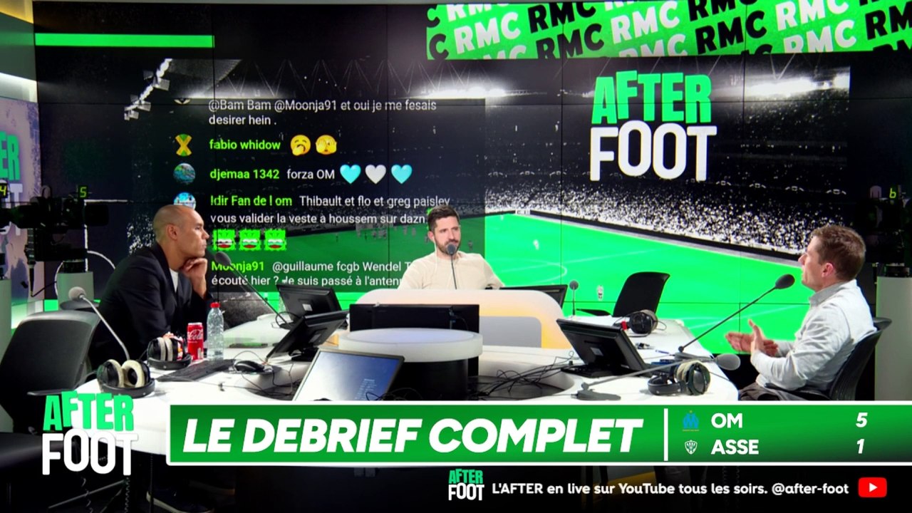 OM 5-1 ASSE : Le débrief complet de l’After Foot après la performance XXL de Marseille