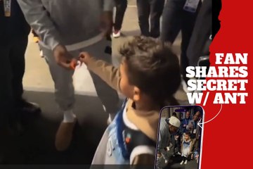 Number 5 is special! Little fan shares an emotional secret with Anthony Edwards