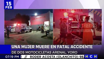 Una mujer muerta y dos personas heridas de gravedad tras brutal accidente en Arenal, Yoro