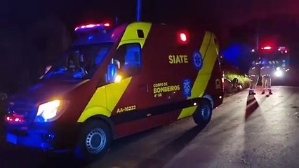Família fica ferida em capotamento na BR-163, em Cascavel