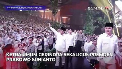 Momen Prabowo Cium Tangan Try Sutrisno di Acara HUT Ke-17 Gerindra