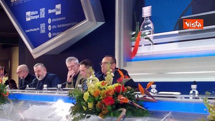 Carlo Conti si commuove citando Fabrizio Frizzi in conferenza stampa