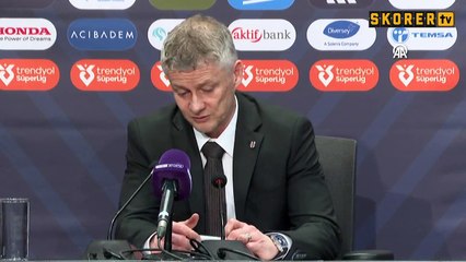 Beşiktaş Teknik Direktörü Ole Gunnar Solskjaer'in açıklamaları