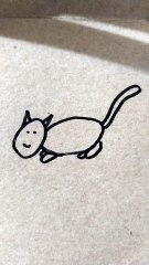Gatto nero disegno