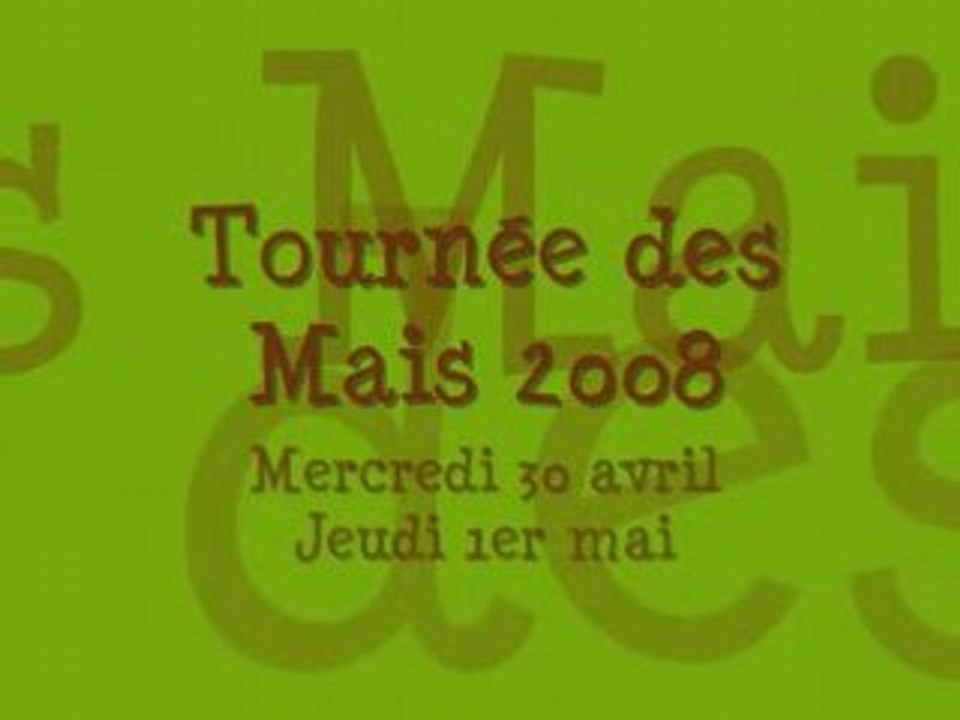 Tournéedesmais