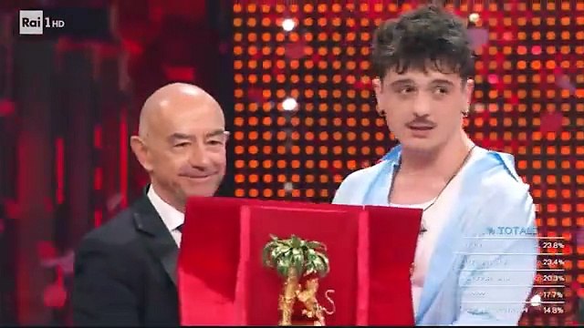 Olly vince Sanremo: il momento della proclamazione
