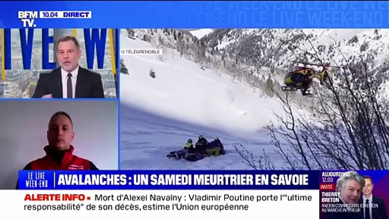 Avalanches: "On a une nature à banaliser ce risque", assure Alexandre Ravel (responsable du Groupe Montagne Sapeurs-Pompiers de Haute-Savoie)