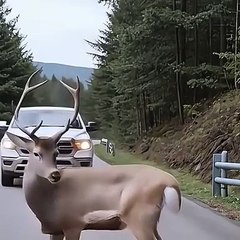 Deer saving the vehicle | The Funniest Animal Videos 2025 | Funny Dogs and Cats are here to Break your HEART | Funny Animal Moments | Fun Time | help | wolf | Family Fun | Entertainment Time | Daily