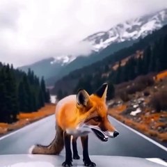 Brave Fox Saves Driver from Danger  | The Funniest Animal Videos 2025 | Funny Dogs and Cats are here to Break your HEART | Funny Animal Moments | Fun Time | help | wolf | Family Fun | Entertainment Time | Daily