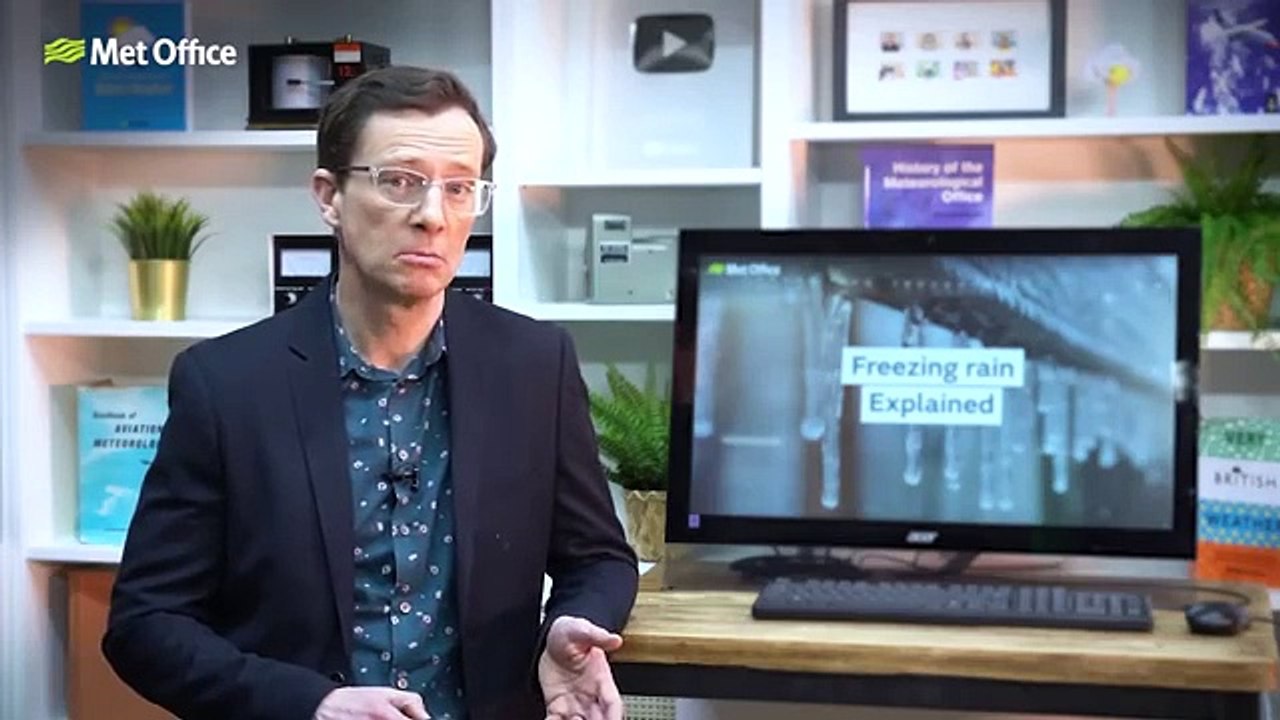 What is freezing rain? - Met Office explains - UK Weather - video ...