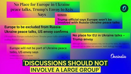 Trump’s Envoy Keith Kellogg Drops Bombshell: ‘No Place for EU in Ukraine Talks’| Kyiv Invited
