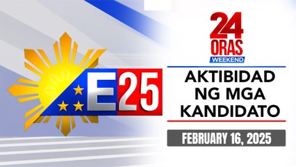 Senatorial candidates, tuloy sa pangangampanya | 24 Oras Weekend