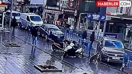 Ataşehir'de Motosiklet Hırsızlığı Güvenlik Kamerasında