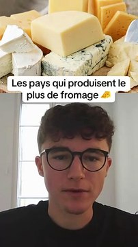 Les pays qui produisent le plus de fromage 🧀 #fromage #fromages #pays #top10
