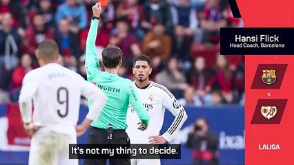 It's disrespectful - Flick weighs in on Bellingham red card